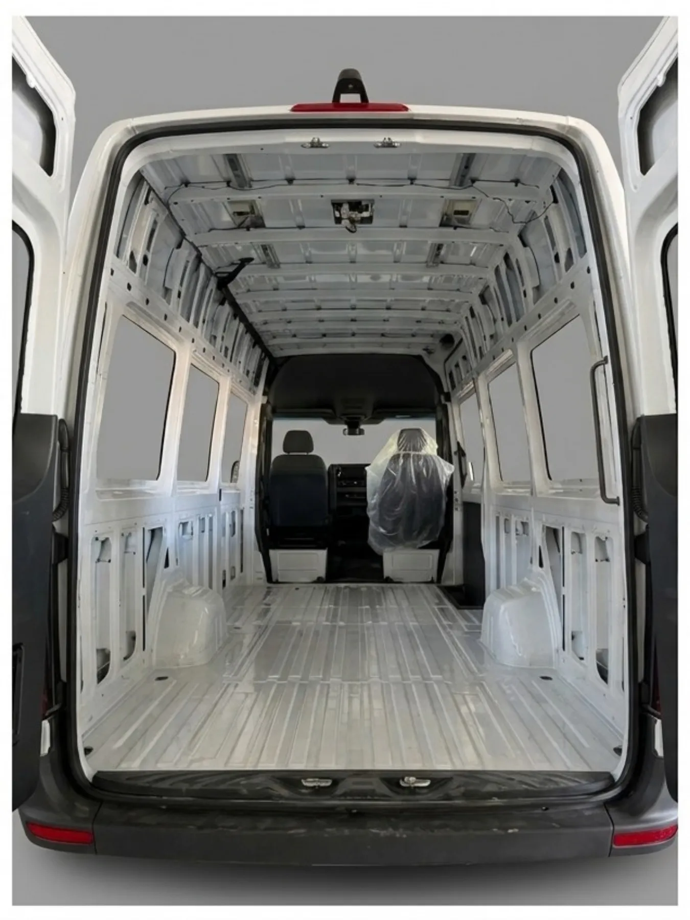 Empty bare cabin, before conversion
